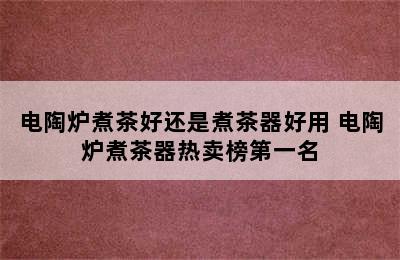 电陶炉煮茶好还是煮茶器好用 电陶炉煮茶器热卖榜第一名